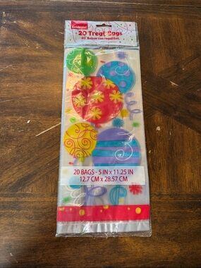Multicolor Balloon Treat Bags - Pack of 20 brand new